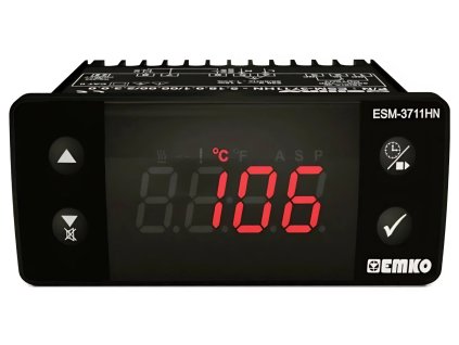 Termostat Emko  ESM-3711-HN.5.11.0.1/00.00/1.0.0. | Pt100 | -50 až +400 °C | relé 16 A | 230 V AC