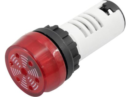 TC-7226604 | Signální siréna s červeným LED osvětlením | hlučnost 80 dB | napájení 230 V/AC