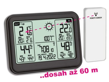 TFA 35.1141.01 | Bezdrátová meteorologická stanice MEMO | dosah až 60 m