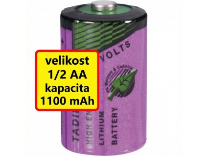 SL-750/S | Lithiová baterie 1/2 AA | 3,6 V | 1100 mAh | Tadiran Batteries