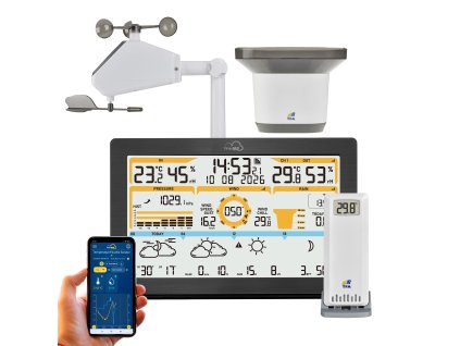 TFA 35.8106.01 | WiFi bezdrátová meteorologická stanice ID-05 pro systém TFA.me | internetová předpověď počasí | dosah až 100 m