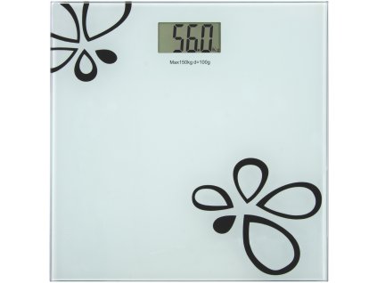 Digitální osobní váha skleněná bílá, EMOS TY6108 - 180kg 100g