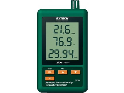 Teplotní, vlhkostní a tlakový datalogger Extech SD700