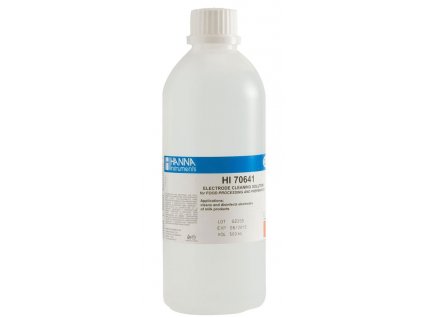 HI 70641L; Čistící a dezinfekční roztok na pH a ORP elektrody pro mlékařské produkty, 500 ml