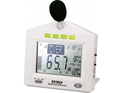 Digitální hlukoměr s velkým displejem + ALARM | EXTECH SL130W