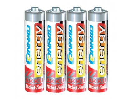 Nabíjecí baterie NiZn; AAA; 550 mAh; 1,6 V; 4 kusy