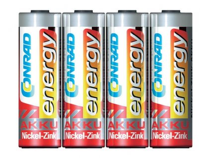 Nabíjecí baterie NiZn; AA; 1500 mAh; 1,6 V; 4 kusy