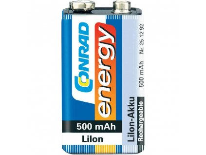 Akumulátor Conrad energy 9 V, Li-Ion, 500 mAh