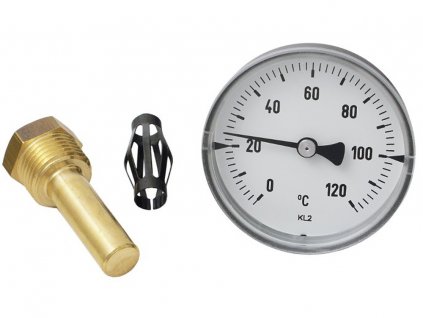Topenářský teploměr ∅ 60 mm pro měření topné vody | 0-120 °C