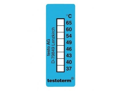 Nevratný teplotní indikátor +37 až +65 C - nalepovací