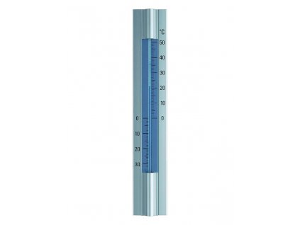 Elegantní hliníkový teploměr, výška 30 cm TFA 12.2045