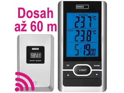 Digitální teploměr bezdrátový Emos E0107 | -50 až +70 °C | dosah až 60 m