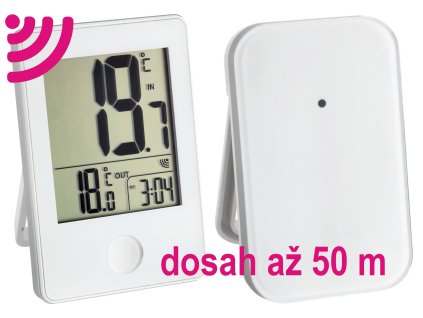 TFA 30.3051.02 | Bezdrátový teploměr POP | dosah až 50 m | bílý