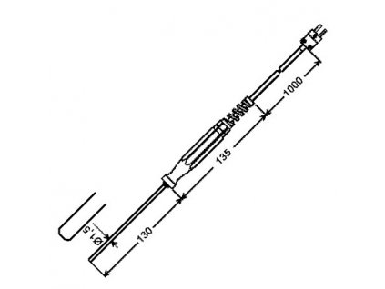 Ponorné teplotní čidlo GTF400 | -65 až +550 °C