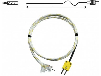 GD1250-2 termočlánková drátová sonda | délka 2 metry