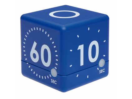 TFA 38.2036.02 | CUBE TIMER - časovač ve tvaru kostky (10 - 20 - 30 - 60 sekund) - MODRÁ