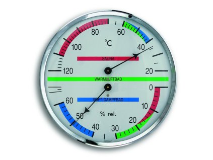 TFA 40.1013 | Saunový teploměr a vlhkoměr (v jednom) | průměr 135 mm