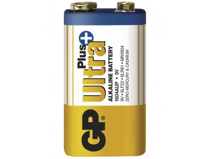 Destičková alkalická baterie 6LF22 (9V) - GP Ultra Plus Alkaline | B1751 | 1 kus