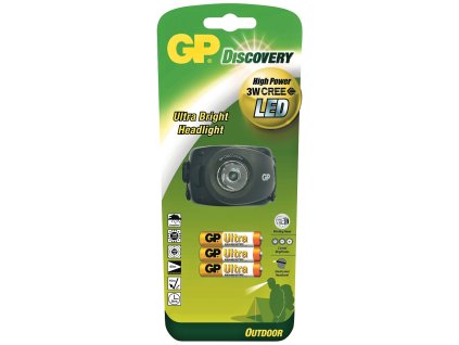 LED čelovka GP LOE208 + CREE LED 5 Watt