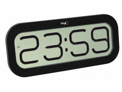 Rádiem řízené nástěnné hodiny TFA 60.4514.01 BimBam, černé