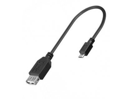 USB redukce kabel USB A female - Micro USB male 15 cm OTG