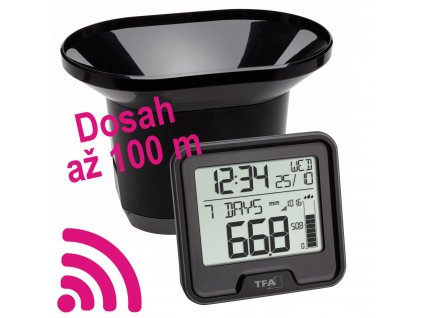 Digitální srážkoměr DROP TFA 47.3005.01 | dosah až 100 m