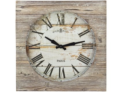 Dřevěné nástěnné RETRO hodiny Vintage XXL TFA 60.3030.08