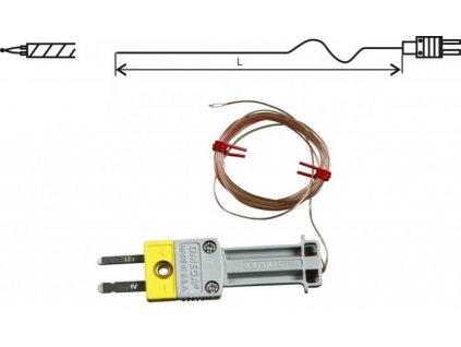 GD260-1 | Termočlánková drátová sonda "K", 1 m