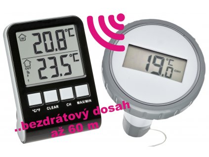 Bezdrátový teploměr TFA 30.3067.10 PALMA s plovoucím čidlem na měření teploty vody