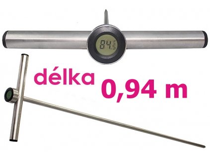 Digitální tyčový teploměr Agreto 0,94 m do sena, slámy, obilí, kompostu, štěpky