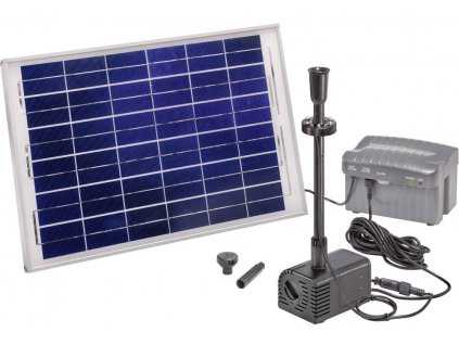 Solární zahradní fontána s akumulátorem Esotec Siena LED | průtok až 1500 l/h | výtlak až 2,8 m