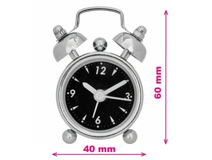 Analogový budík MINI-NOSTALGIA TFA 60.1000.01 | černý