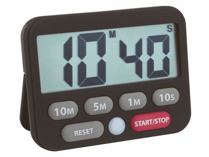 TFA 38.2038.01 | Digitální časovač a stopky - ČERNÁ