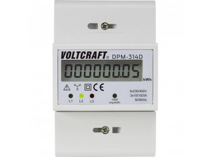 Digitální třífázový elektroměr 100 A VOLTCRAFT DPM-314D
