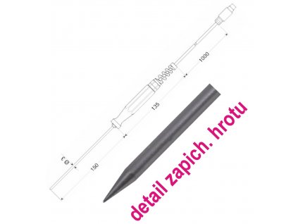 Zapichovací teplotní čidlo Greisinger GES 401 1/3DIN, Pt100, -50 až +400°C