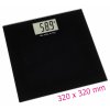 Digitální osobní XL váha TFA 50.1015.01 STEP PLUS | až 200 kg / 100 g | skleněná | černá