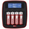 N9341 | nabíječka tužkových baterií EMOS profi BCN-42D | + 4 kusy AA akumulátorů 2700 mAh