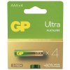 Mikrotužkové baterie AAA - GP Ultra Alkaline | B02114 | 4 kusy