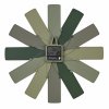 TFA 60.3020.04 | Designové nástěnné hodiny CLOCK IN THE BOX | zelené | tichý chod | vnější Ø 400 mm