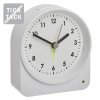 TFA 60.1041.02 | Analogový budík s extra tichým chodem | QUARTZ strojek | bílý