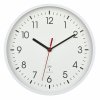 TFA 60.3550.02 | Analogové nástěnné hodiny řízené radiovým signálem DCF-77 | 245 mm | bílé
