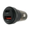 Fast USB charger do auta | výstupy USB-C + USB-A | 30 W | Solight DC92