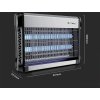 Výkonný elektrický UV lapač hmyzu V-TAC VT-3220 11180 UV | 20W | 397 x 280 x 93.5 mm