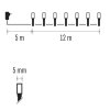 D4ZR02 | GoSmart LED vánoční řetěz, 12 m, WiFi, venkovní i vnitřní, RGB, programy, časovač