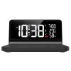 CA06 | Digitální budík/hodiny s Qi bezdrátovým nabíjením a měřením teploty+vlhkosti