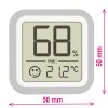 TFA 30.5056.54 | Digitální teploměr a vlhkoměr nejen pro humidory | MIN-MAX | 2x magnet, držák pro uchycení na sklo, lze zabudovat