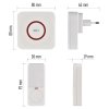 P5735WS | Chytrý bezdrátový zvonek Emos do zásuvky GoSmart s WiFi|  dosah až 150 m | bílá