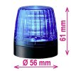 LED optická signalizace Patlite NE-24A-B | IP65 | MODRÁ | Trvalé světlo | 24 V/DC | Ø 56 x 61 mm