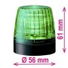 LED optická signalizace Patlite NE-24A-G | IP65 | ZELENÁ | Trvalé světlo | 24 V/DC | Ø 56 x 61 mm
