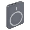 B0555GY | Powerbanka EMOS WI 522 | Li-Po akumulátor 5000 mAh | PD 20 W + Wireless 15 W nabíjení | šedá